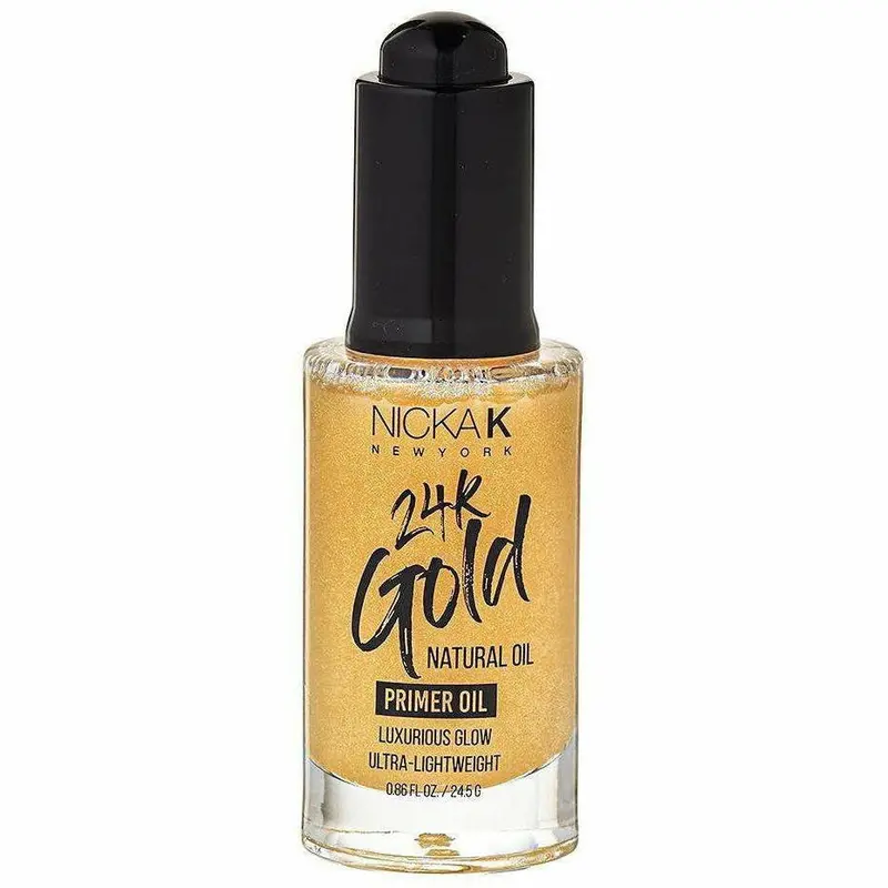 Nicka K 24K Gold Primer Oil – 1.01 oz Illuminating Face & Eye Base