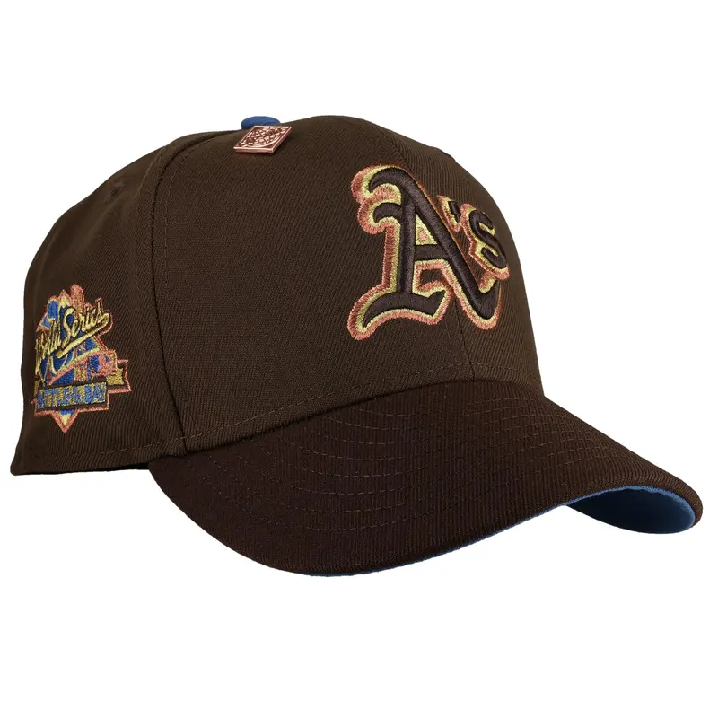 Oakland Athletics 1989 World Series Walnut-Copper Metallic 59Fifty Fitted Cap