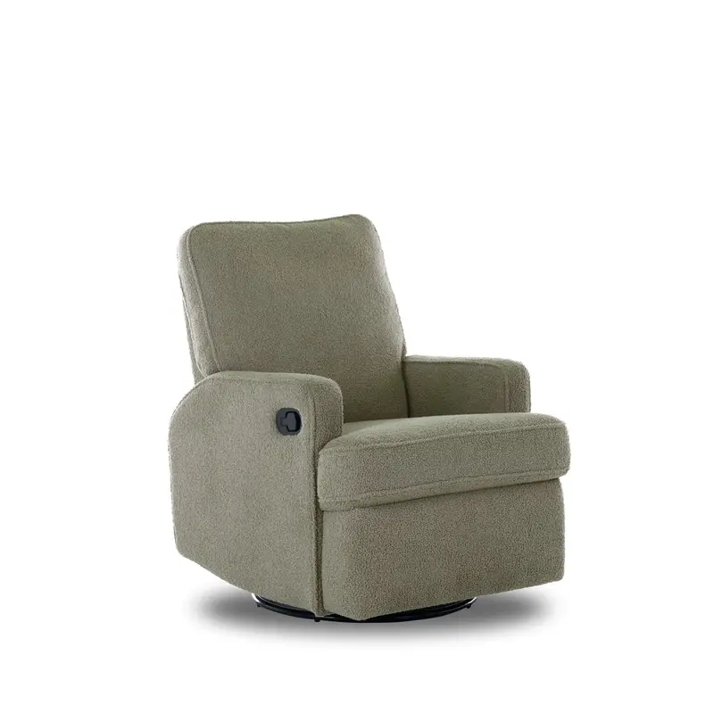 OBaby Madison Swivel Glider Recliner in Olive Green