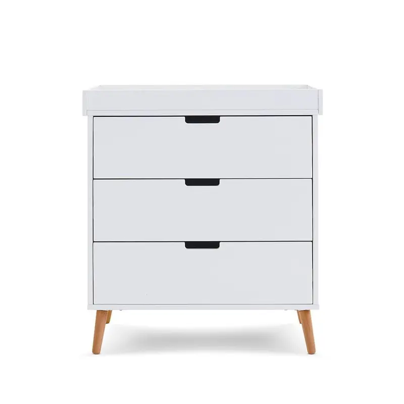 Obaby Maya Changing Unit – White and Natural Wood Finish