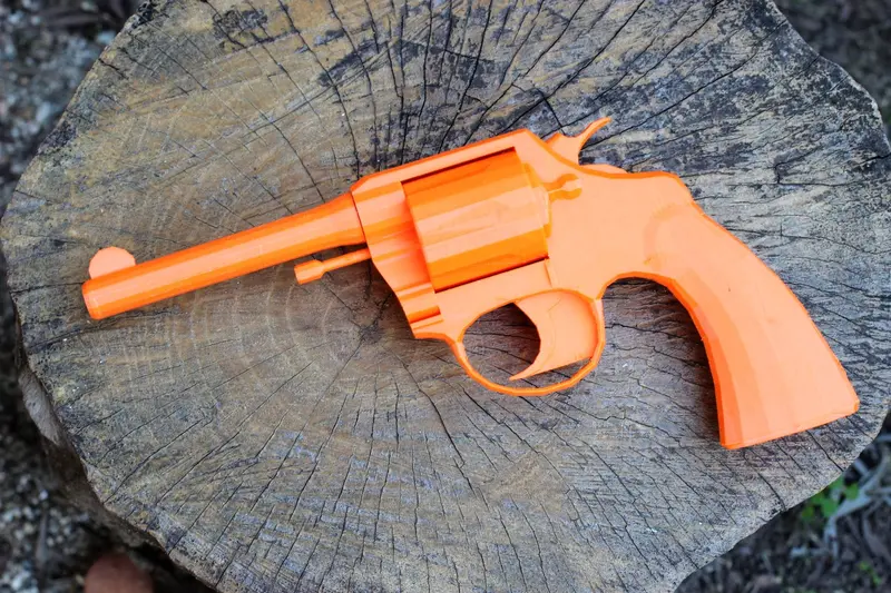 Official Police/Army Special Revolver Replica (5″ Barrel) – Detailed Historical Sidearm for Props, Training & Display – Replica3D