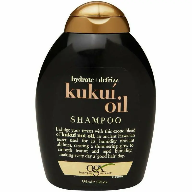 OGX Kukui Oil Shampoo – Gentle Cleansing with Tropical Nut Oil, 13 oz