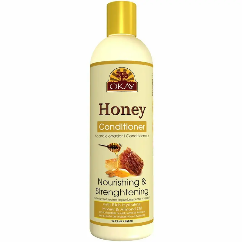 OKAY Honey Nourishing Conditioner – 12 oz Hydrating Rinse-Out Formula