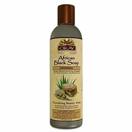 Okay Original African Black Soap Bar – Natural Deep-Cleansing Formula