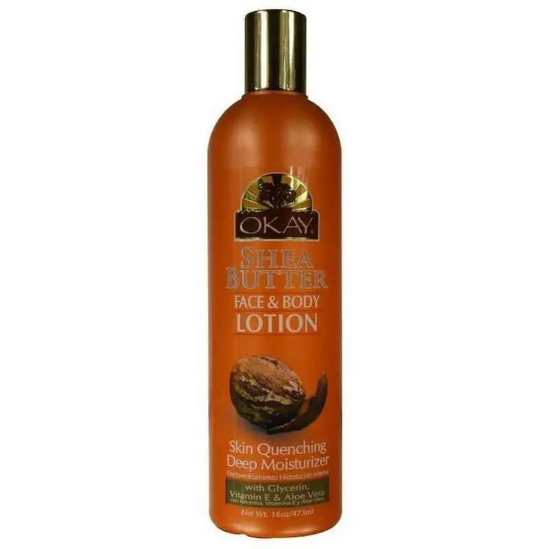 OKAY Shea Butter Hydrating Lotion for Face & Body – 16 oz