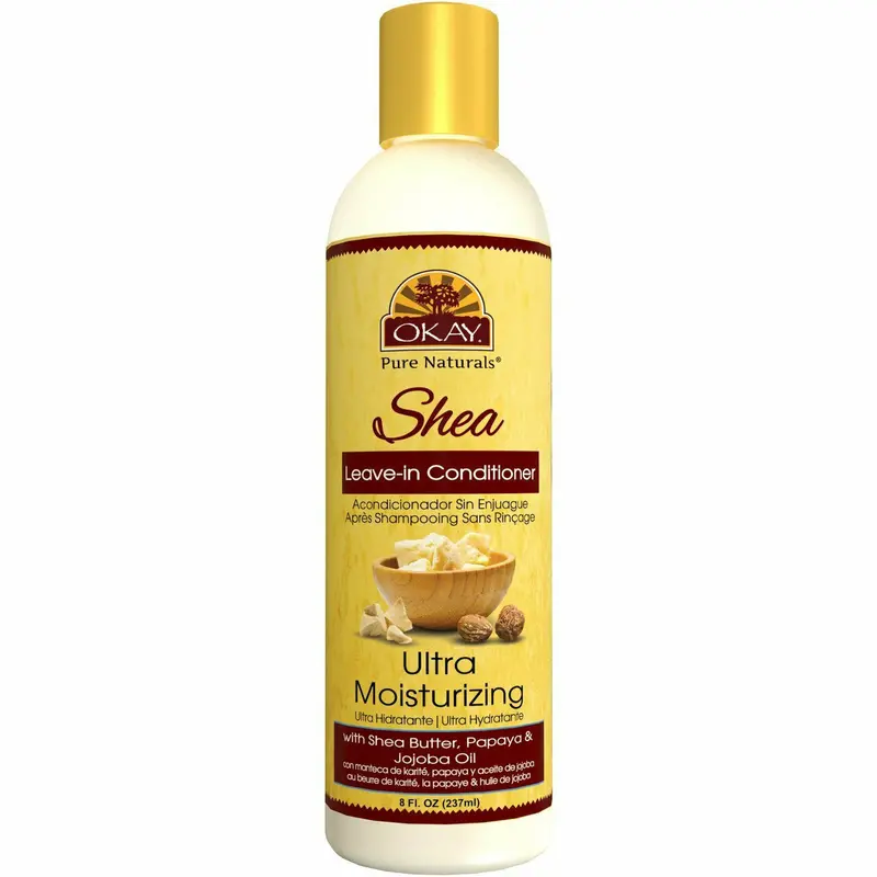 OKAY Shea Leave-In Moisturizer – 8 oz Creamy Detangling & Softening Treatment