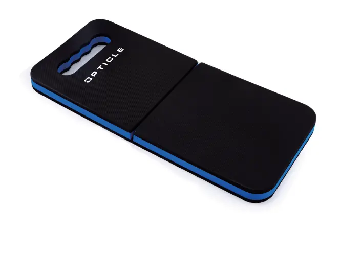 OPTICLE Folding Kneeling Mat – Dual-Tone Blue & Black Comfort Pad