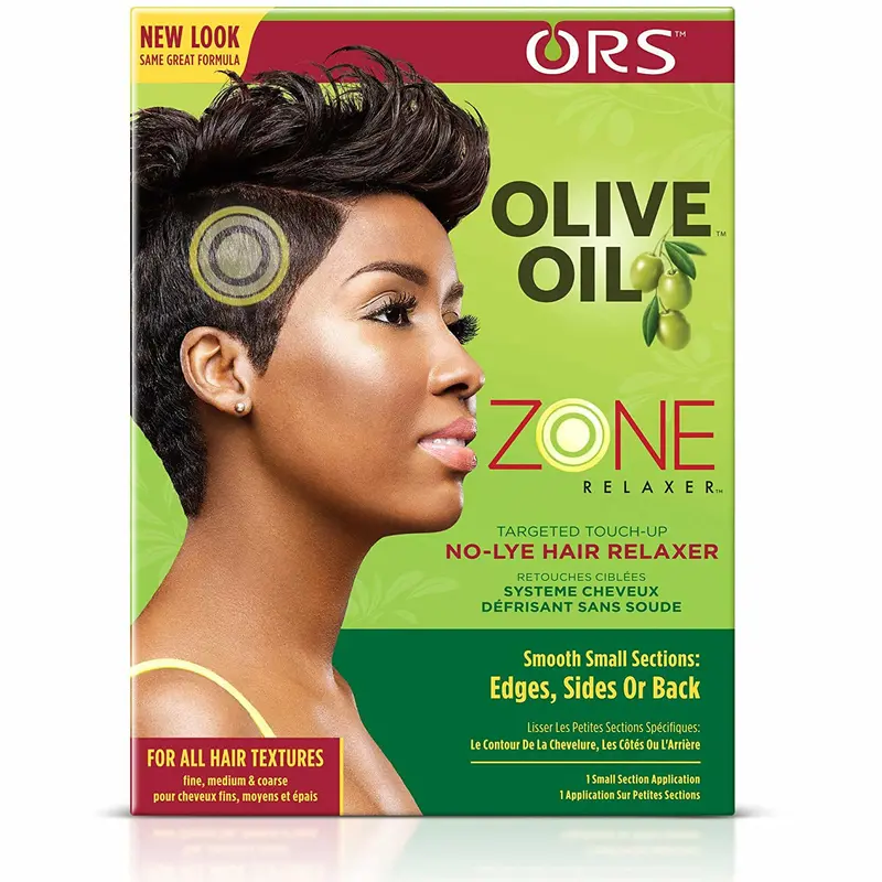 ORS Edge-Up Zone No-Lye Relaxer – Gentle Scalp-Safe Hair Straightening System