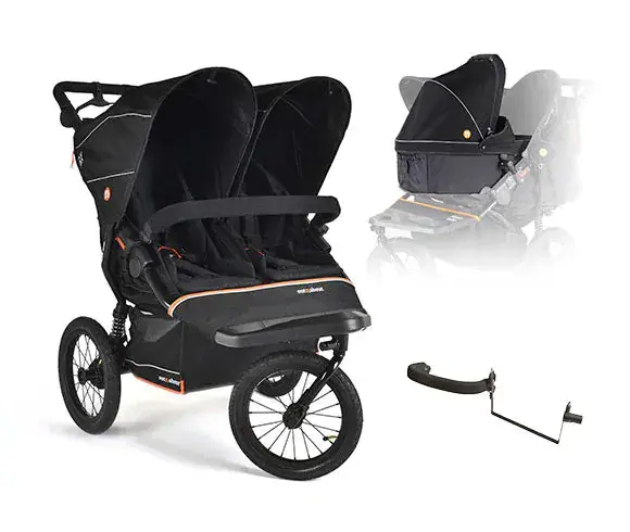 Out N About Nipper Double V6 Plus Newborn & Toddler Combo – Summit Black