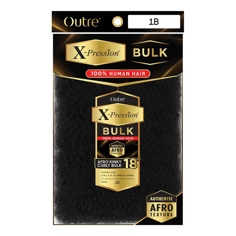 Outre X-Pression Afro Kinky Curly Hair Bulk Bundle