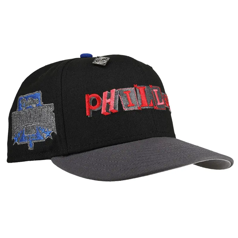 Philadelphia Phillies 1996 All-Star Game Black-Graphite Ransom Metallic 59Fifty Fitted Cap