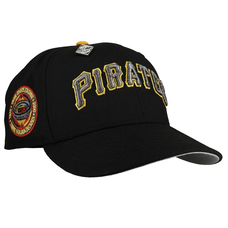 Pittsburgh Pirates Three Rivers Stadium Script Metallic 59Fifty Cap