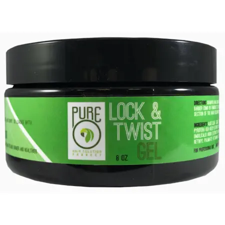 Pure O Hair Solutions Lock & Twist Gel – 8 oz Firm-Hold Styler