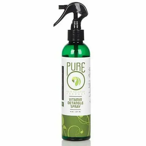 Pure O Hair Solutions Vitamin Detangle Spray – Lightweight Conditioning Mist (8 oz)