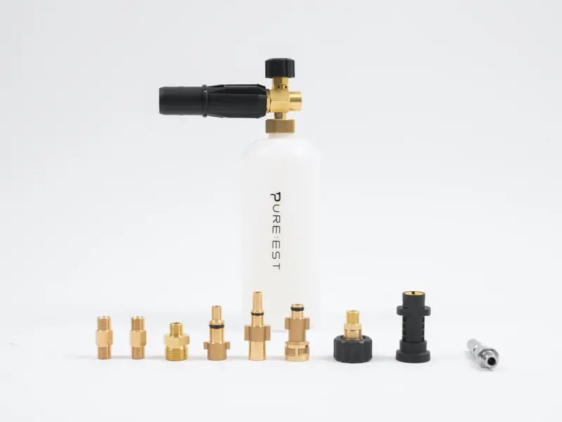 PURE:EST Foam Cannon & Pressure Washer Adapter Kit – Premium Foam Generation System