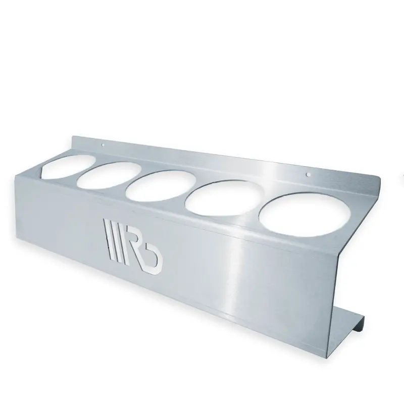 RALDA’S iK Spray Bottle Holder – 5-Tier Aluminum Organizer for Detailing Stations