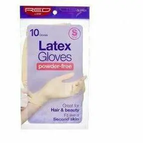 RED by Kiss Powder-Free Latex Gloves – Disposable Protective Handwear