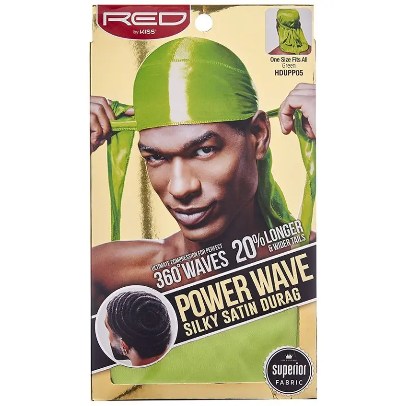 RED by Kiss Silky Satin Durag – Lightweight Head Cover for Hair Protection & Sleep Styling