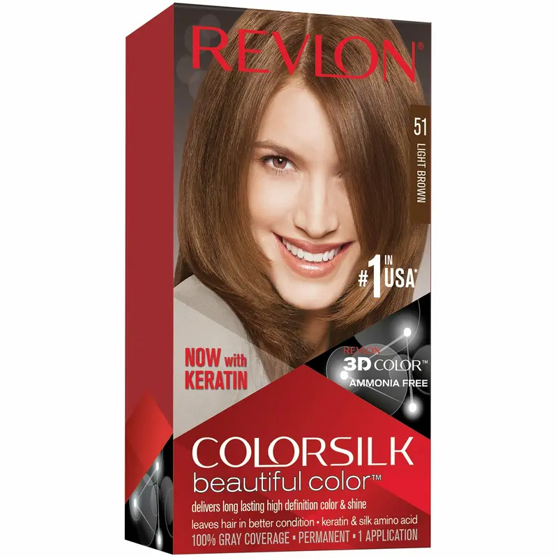 Revlon ColorSilk Beautiful Color Permanent Hair Dye with Conditioning Benefits