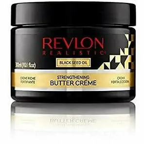 Revlon Realistic Black Seed Oil Butter Creme Leave-In – 10.1 oz Nourishing Detangler & Heat Protectant