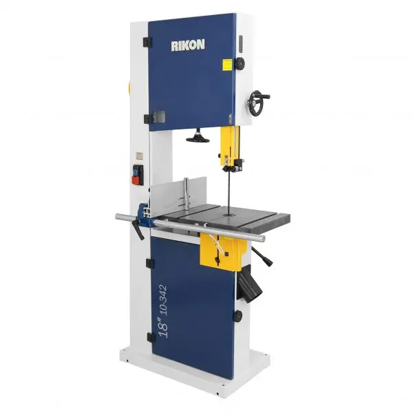 RIKON 10-342 18″ Deluxe Bandsaw Featuring Enhanced Blade Guidance