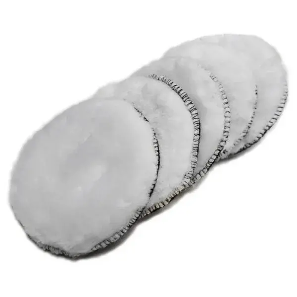 RIKON 4-Inch Hook-and-Loop Wool Polishing Pad