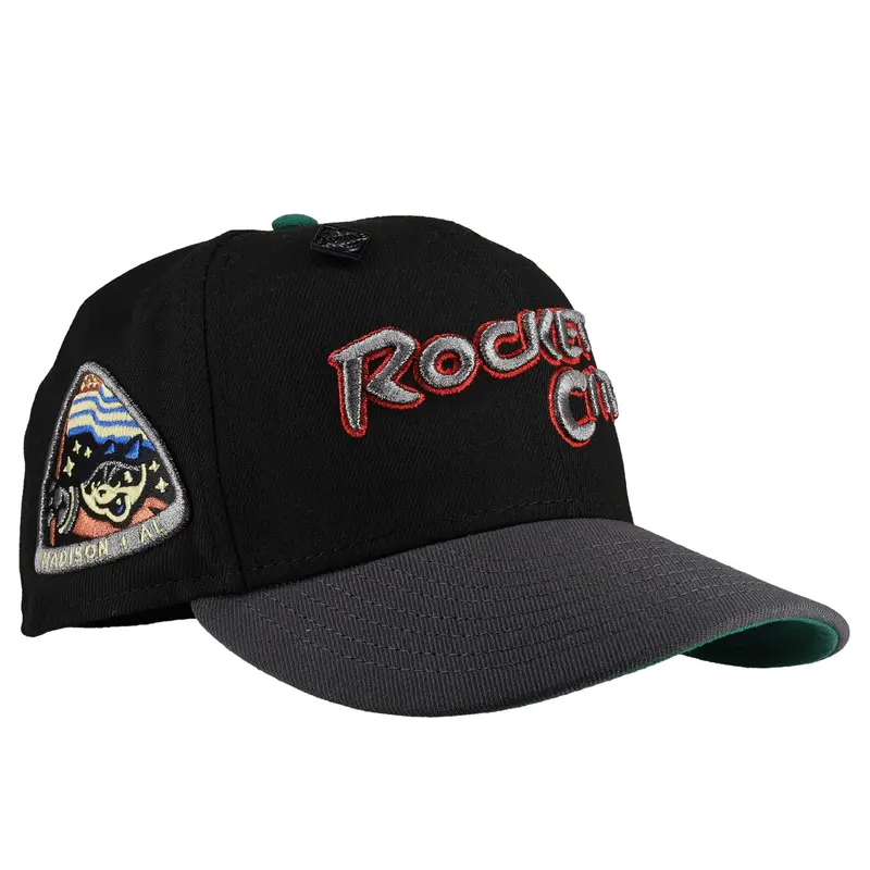 Rocket City Trash Pandas Black-Graphite Metallic 59Fifty Fitted Cap