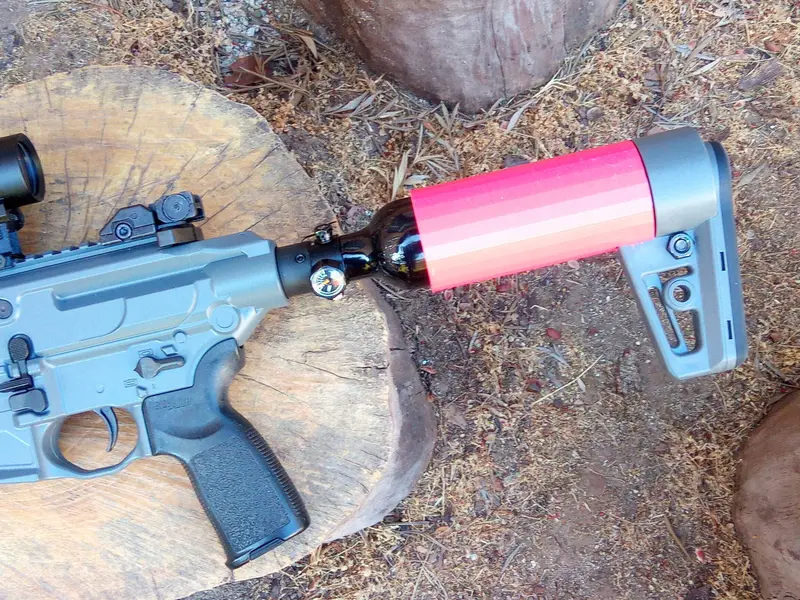 Rubble-Style PCP Bottle Cover for MCX/Virtus Air Rifles – AirPower3D HPA Accessory