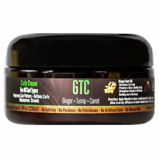 Rucker Roots Curly Cream – 8 oz Lightweight Definition & Frizz Control