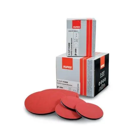 RUPES X-Cut Foam-Pad Abrasives – 20 per Box