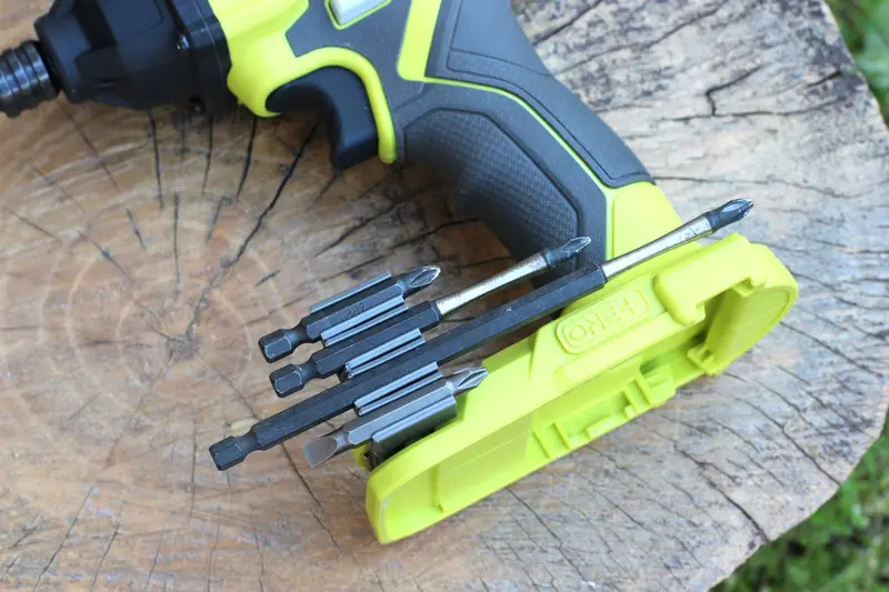 Ryobi ONE+ Drill/Impact Driver Bit Holder – Compact 4-Bit Storage for Phillips, Flathead & Torx Tips – EveryThang3D