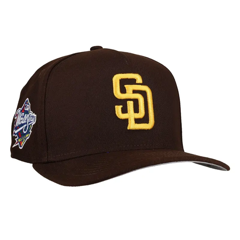 San Diego Padres 1998 World Series Snapback – Brown 9Fifty A-Frame Design