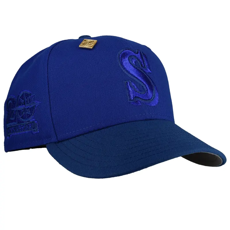 Seattle Mariners 20th Anniversary 59Fifty Fitted Cap – Blueberry Metallic Finish
