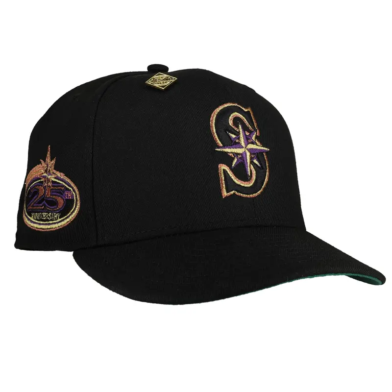 Seattle Mariners 25th Anniversary Black & Copper Metallic 59Fifty Cap