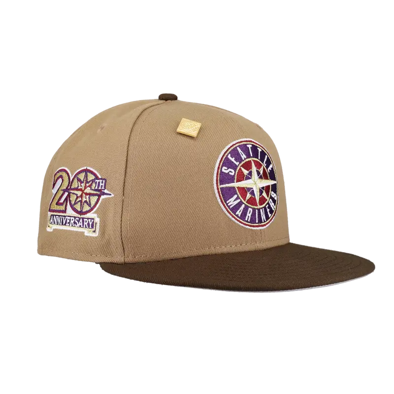 Seattle Mariners Tan Khaki 20th Anniversary 59Fifty Cap