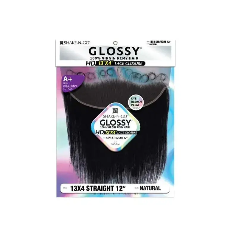 Shake N’ Go Glossy 13×4 Straight Lace Closure – 12 Inches