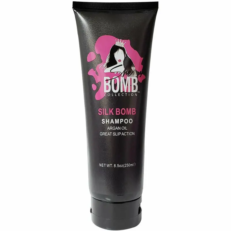 She Is Bomb Silk Bomb Shampoo – Sulfate-Free Cleanser for Softness