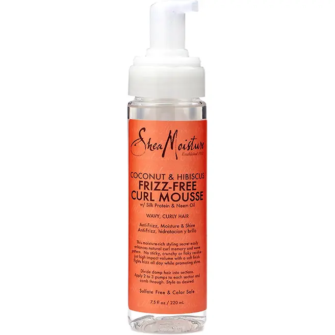 Shea Moisture Coconut & Hibiscus Frizz-Control Curl Mousse (7.5 oz)