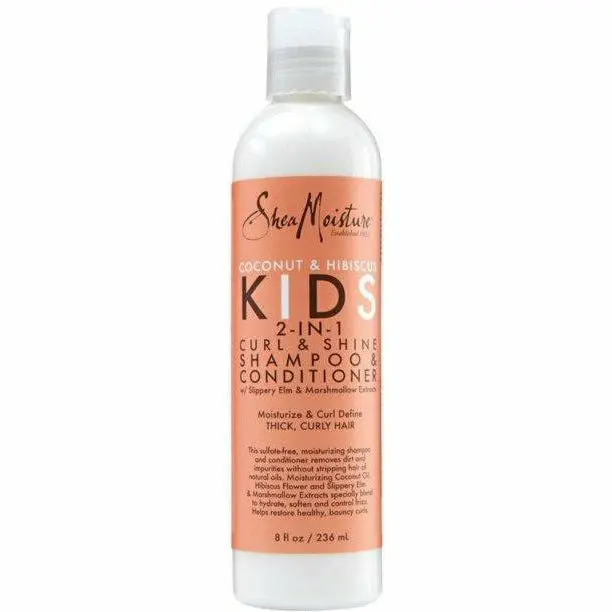 Shea Moisture Kids 2-in-1 Shampoo & Conditioner for Gentle Daily Cleansing – 8 oz