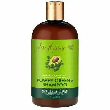 Shea Moisture Power Greens Shampoo for Strengthened, Balanced Scalp Health