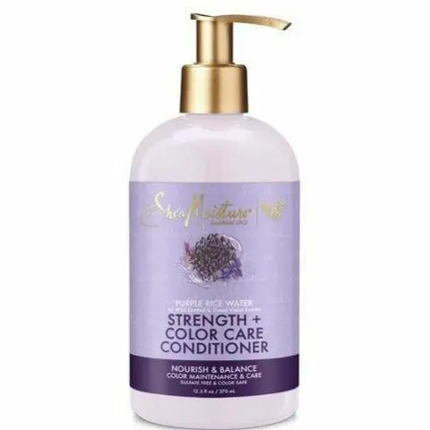 Shea Moisture Purple Rice Water Conditioner – 12.5 Fl Oz Restorative Detangling Formula