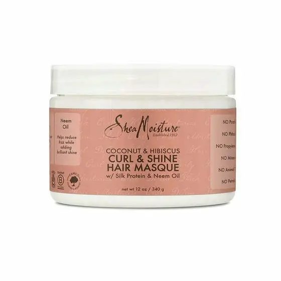 SheaMoisture Coconut & Hibiscus Hair Masque – 12 Fl Oz