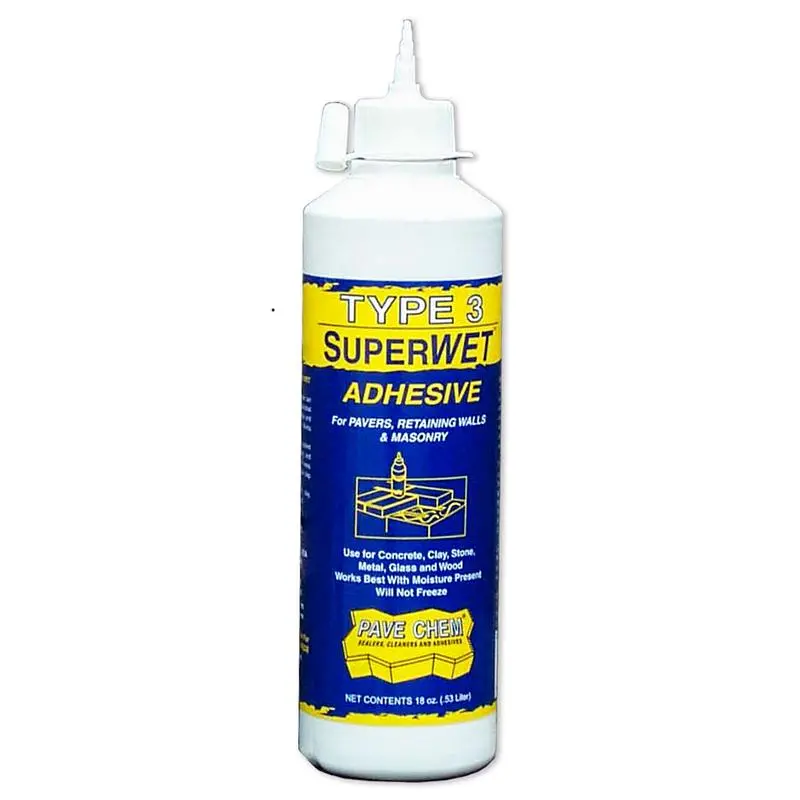 Superwet Premium Adhesive – 16 oz Re-Sealable Bottle for Tile & Stone Installation