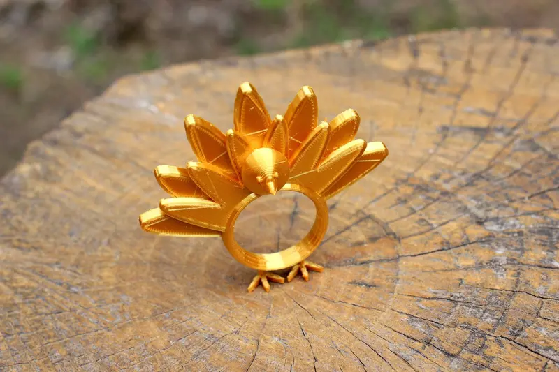 Thanksgiving Turkey Napkin Ring – Festive Holiday Table Decor for Fall Gatherings & Christmas Entertaining – EveryThang3D