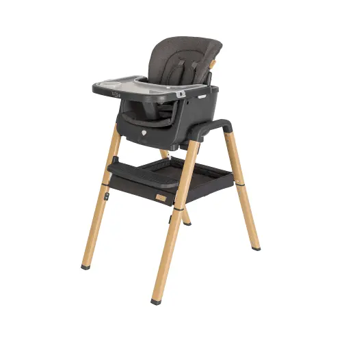 Tutti Bambini Nova Adjustable High Chair – Grey and Oak Finish
