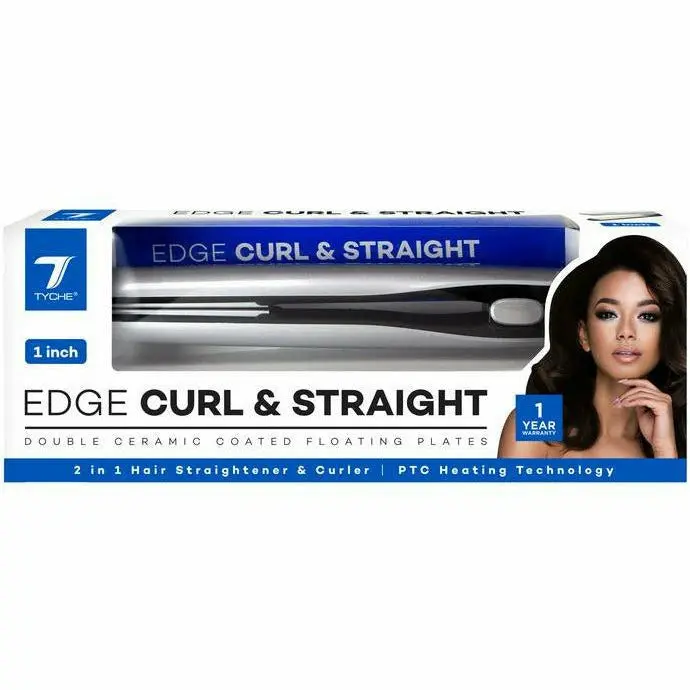 Tyche Edge Curl & Straight Flat Iron for Versatile Styling