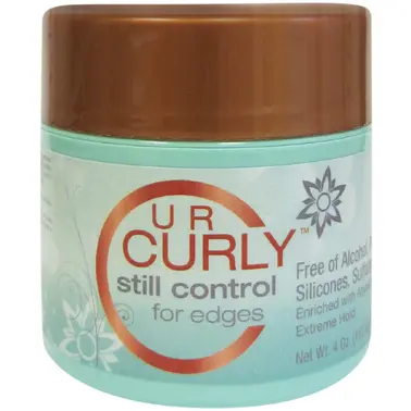 U R Curly Edge Control Gel for Flexible, Long-Lasting Hold (4 oz)