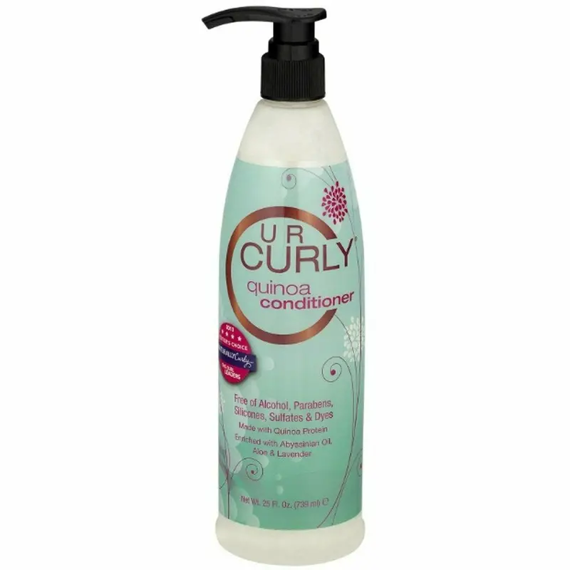 U R Curly Quinoa Protein Conditioner – Moisture-Rich Detangler (25 oz)