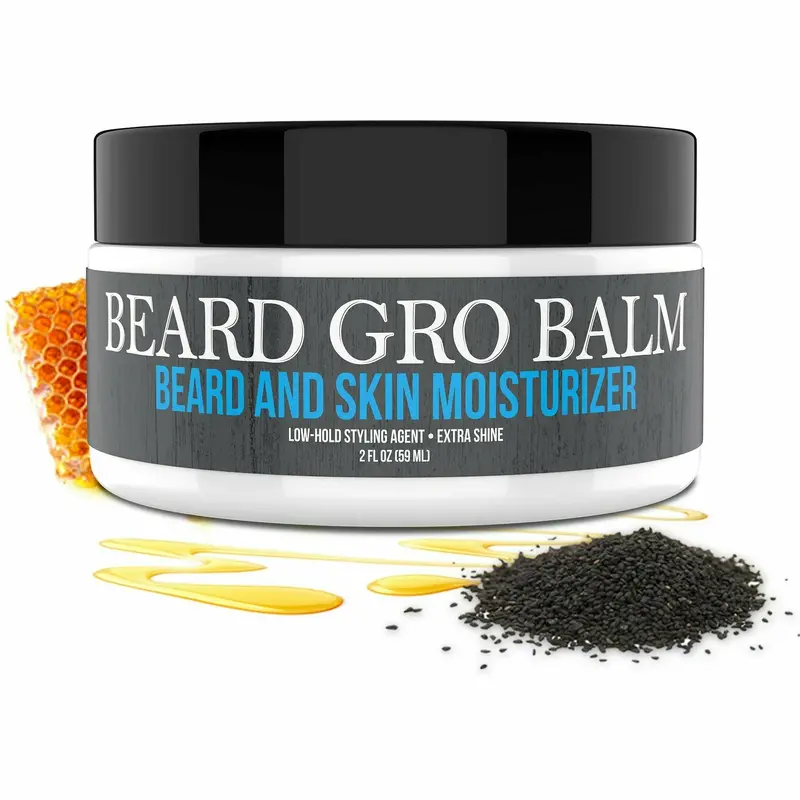 Uncle Jimmy Beard Gro Balm – Soothing, Hold-Enhancing Beard Styler, 2 oz