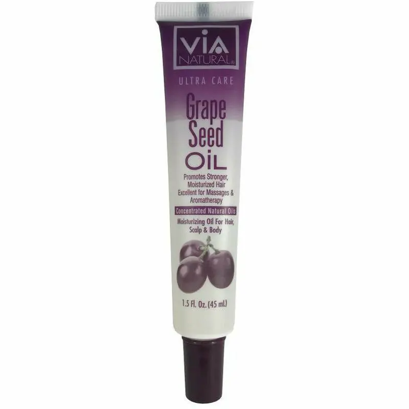 VIA Natural Grape Seed Oil – 1.5 oz Lightweight Moisturizing Oil